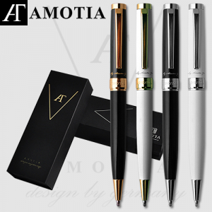 아모티아 그레이스 금속볼펜+가죽파우치제공