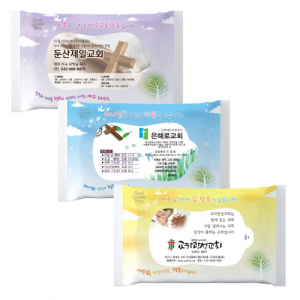 복음 3종 전도용 물티슈 (10매)