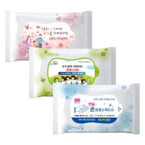 아름 3종 물티슈 (10매)