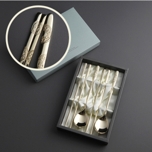 초롱 골드 한식수저셋트