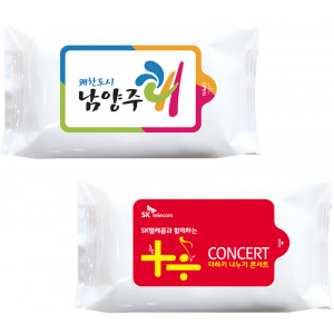 뉴행복 물티슈 화이트 30매 매직 물티슈