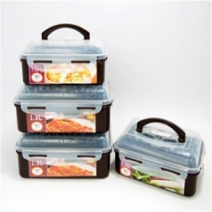 [밀폐용기세트] 키친플라워 스마트돔 4종세트(192152)