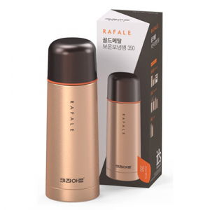 키친아트 골드 메탈 보온병 350ml