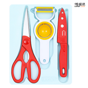 에쉐르 편한 가위 + 에그 야채칼 + 과도 3종세트