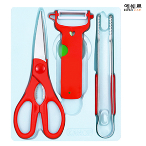 에쉐르 편한가위 + 나이프 야채칼 + 집게 3종세트