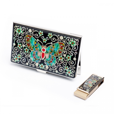 자개 USB 2종 세트 당초나비 8G #2