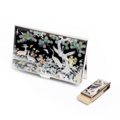 자개 USB 2종 세트 사슴송학 8G