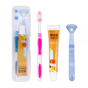 페리오 치약칫솔세트 3호 (치약,링칫솔,혀클리너)