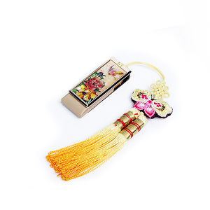 한국 전통 자개 USB 나비목단 백