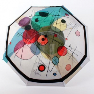 명화 우산 3단 완전 자동 칸딘스키 원속의 원들 [국내 제작]