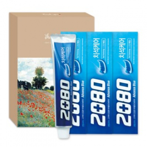 애경 2080 어드밴스 블루 치약 160g 3P