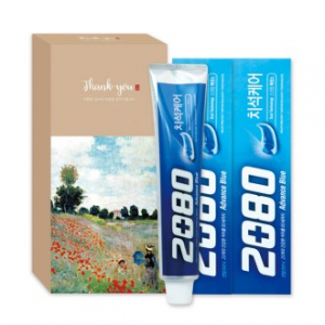 애경 2080 어드밴스 블루 치약 160G 2P