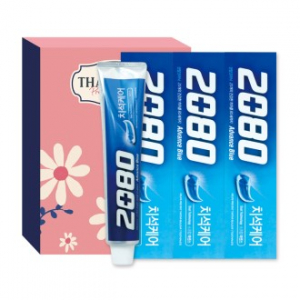 애경 2080 어드밴스 블루 치약 120g 3P