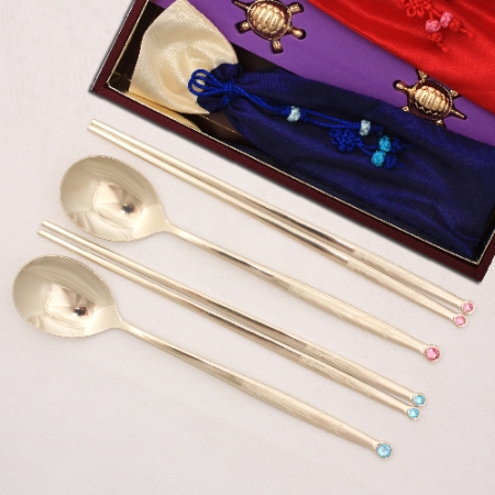 1222_B. 난 보석티타늄수저 2벌 #2