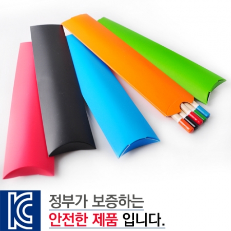 원목컬러HA원형미두연필 종이케이스5p #2