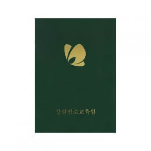 우단 상장 케이스 녹색