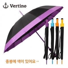 베르티노 60*16k 늄보다 멜빵 자동 우산, 알루미늄 보다멜빵 16폭우산