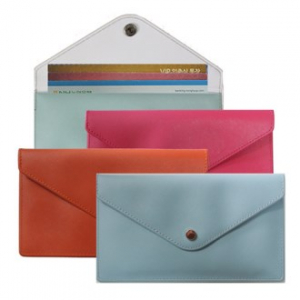 칼라 파우치 지갑, 통장 보관집 / 통장지갑