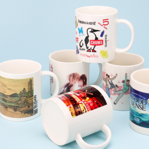 포토머그 직선 화이트 머그컵 390ml