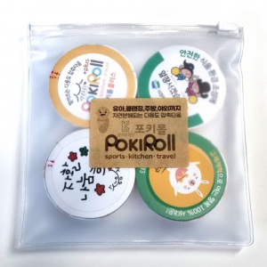 포키롤 플러스 다용도 압축행주 4입 파우치 // 국산