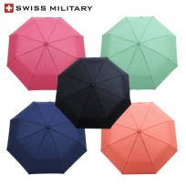 스위스밀리터리우산 3단수동 솔리드 우산