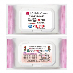 드림 물티슈- 핑크색 캡형 (60매 40g)