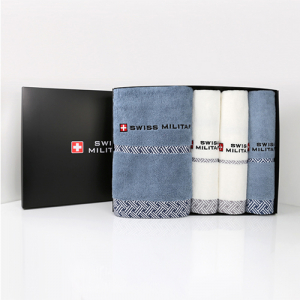스위스밀리터리 바스타올 68x130cm + 160g 면사타올 40x80cm 3P 세트