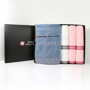 스위스밀리터리 바스타올 68x130cm + 120g 면사타올 38cmx78cm