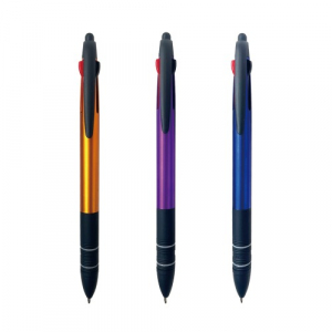 [볼펜] 실버링 3색 터치펜 (3색 볼펜+터치펜)