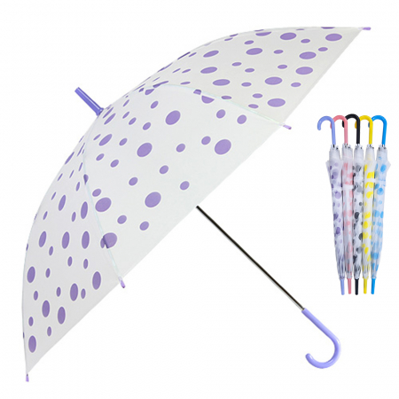반투명 땡땡이 비닐 우산 (8k / 53CM) #2