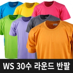 WS 30수 라운드 반팔