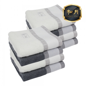 [송월타올] 격자 전사40 세면타올 40x80cm