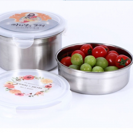 원형스텐밀폐용기세트 #5