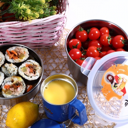 원형스텐밀폐용기세트 #6