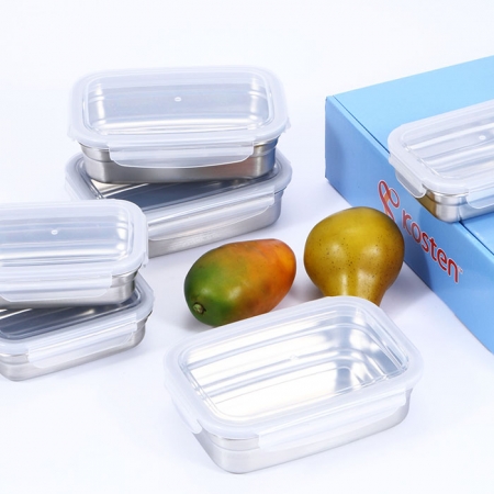 사각스텐밀폐용기세트 #4