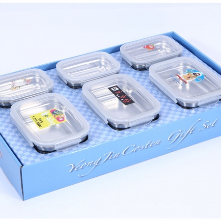 사각스텐밀폐용기세트 #3