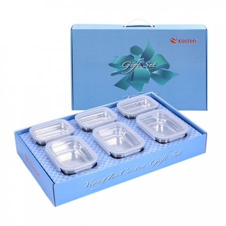 사각스텐밀폐용기세트 #2