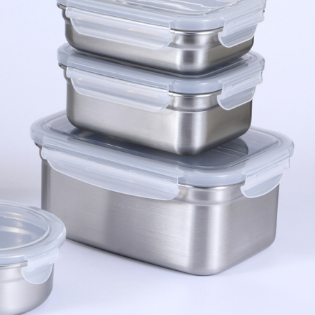 사각 스텐 밀폐용기 1900 #5