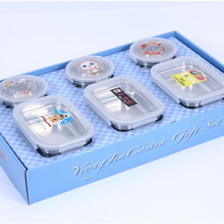 스텐밀폐용기세트 혼합6p #3