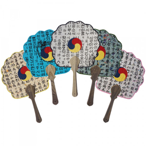 한지 중형  알태극 기성 부채