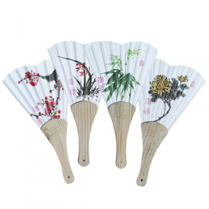 효자선 사군자 기성 부채