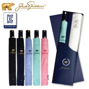 잭니클라우스 2단 우산 하단 보다 크로스 + 타올세트