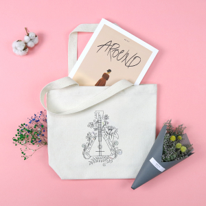 메이드유 에코백 밑단형 미색 36x30 x10