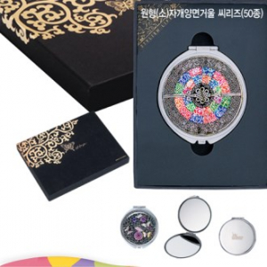 원2형 소 자개 양면거울