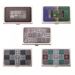 수복 창살문 블랙 자개 명함케이스 외국인선물