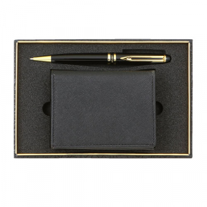 워터펜 블랙+사피아노 소가죽 명함지갑