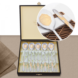 황금 선학수저 5벌(1109-C)