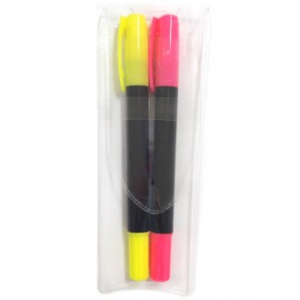 뉴블랙 고체 형광펜 2P 세트 (국산)