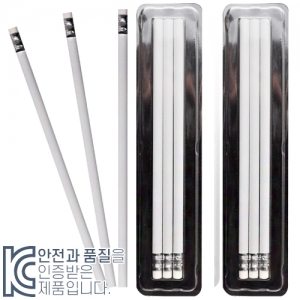 투명 사각 백색 원형 지우개3p