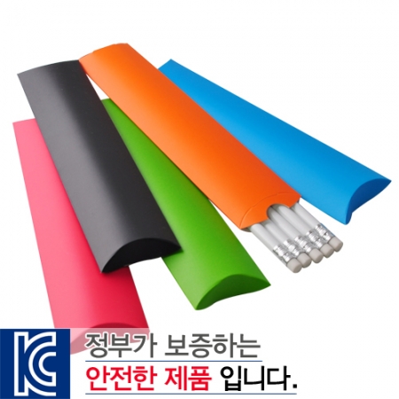 백색 원형 지우개 연필 종이 케이스 5p #2